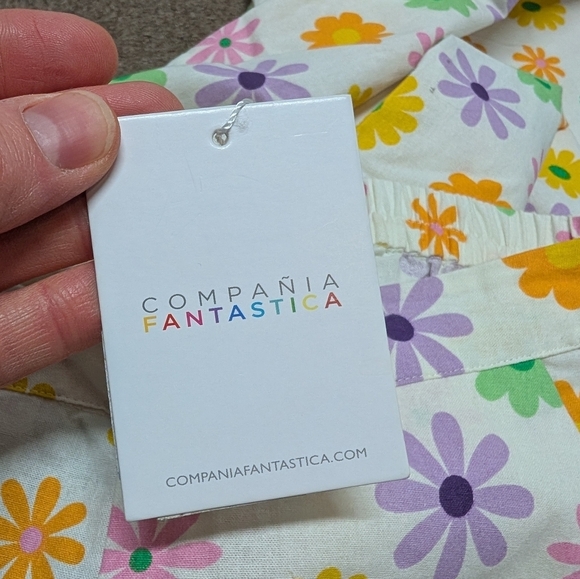 Compania Fantastica (XS) 60's Floral Pants Colorful Spring Summer  NWT - Picture 5 of 8